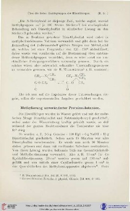 Methylierung unveränderter Proteinsubstanzen