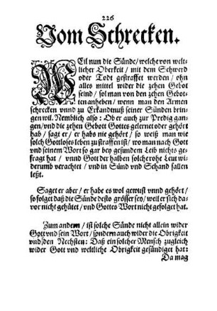Vom Schrecken.
