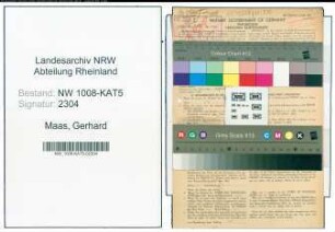 Entnazifizierung Gerhard Maas , geb. 18.04.1882 (Lehrer)