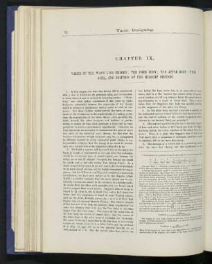 CHAPTER IX. VALUE OF THE WAVE LINE THEORY; THE FORE BODY; THE AFTER BODY; FORM, AREA, AND POSITION OF THE MIDSHIP SECTION.