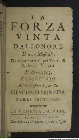 La forza vinta dall'onore