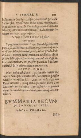 Summaria Secundi Samuelis Libri.