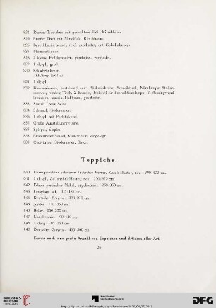 Teppiche (Nr. 840-849)