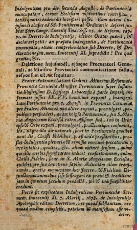 Die XXIII. Octobris. Pro Officio & Missa S. Joannis a Capistrano Primi Ordinis Confess. ...