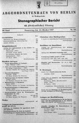 Nr. 18 (68), 10. Oktober 1957