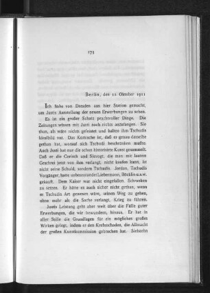 Berlin, den 12. Oktober 1911