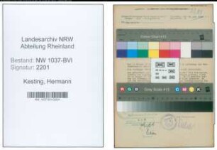 Entnazifizierung Hermann Kesting , geb. 07.08.1912 (Lehrer)