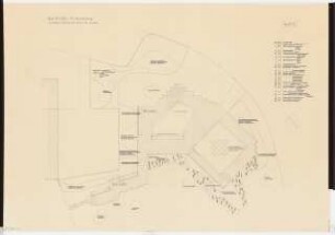 Grünflächen an der Otto-Suhr-Siedlung, Berlin-Kreuzberg: Kinderspielplatz am Haus 12: Lageplan mit Pflanzplan 1.50