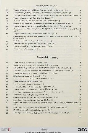 Verschiedenes (Nr. 336-374)
