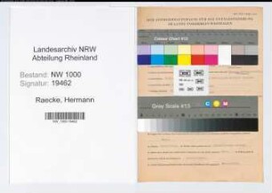 Entnazifizierung Hermann Raecke, geb. 09.05.1899 (Landwirt)