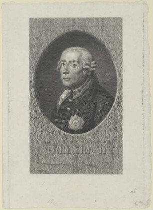 Bildnis des Frédéric II., König von Preußen