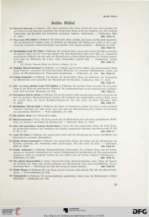 Antike Möbel (Nr. 646-734)
