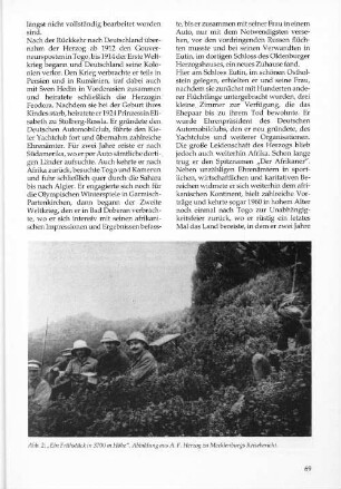 Abb. 2: "Ein Frühstück in 3700 m Höhe". Abbildung aus A. F. Herzog zu Mecklenburgs Reisebericht.