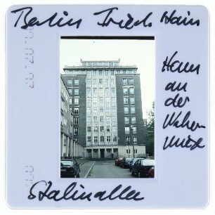 Berlin, Karl-Marx-Allee,Berlin, Hochhaus an der Weberwiese