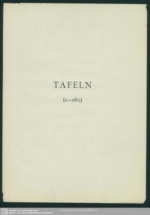 Tafeln : (1-160)
