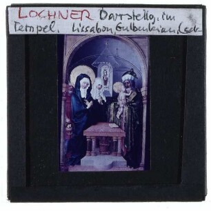 Lochner, Vorstellung Jesu im Tempel : ursprünglich Flügel des gleichnamigen Diptychons