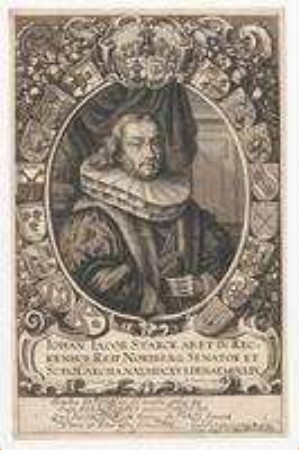 Johann Jacob (= Hans Jacob II.) Starck, Ratsherr und Scholarch; geb. 1616; gest. 1659