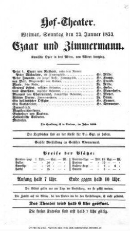 Czaar und Zimmermann