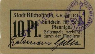 Gutschein - 10 Pfennige