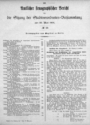 No. 20, 23. Mai 1901