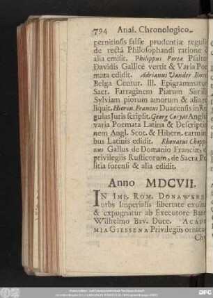 Anno MDCVII.