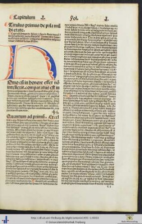 Titulus primus de prima mundi etate