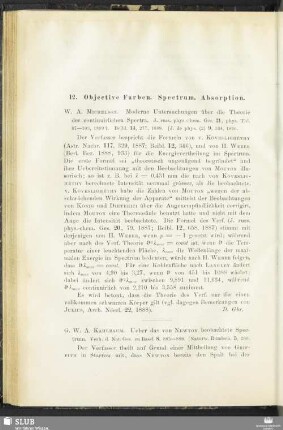 12. Objective Farben. Spectrum. Absorption