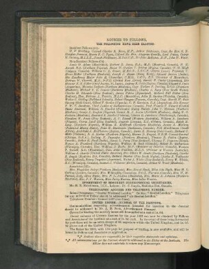 Notices To Fellows.