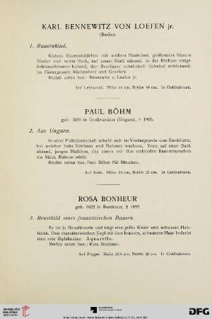 [Gemälde moderner Meister] (Nr. 1-68)