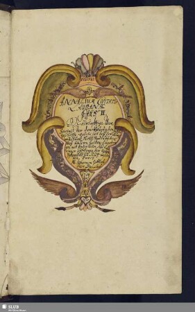 Annalium civitatis Laubanae Pars II. d. i. Wahrhafftige Verzeichniß der denckwürdigsten Jahr-Geschichte ... - Mscr.Dresd.d.38