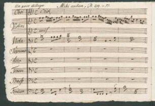 Mihi autem nimis; V (4), orch, bc; F-Dur; MülH 164/5