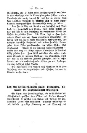 23. Nach dem nordamerikanischen Süden. Philadelphia. Baltimore. Die Bundeshauptstadt Washington