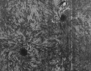 Spiralförmige Sonnenflecken nach Hale