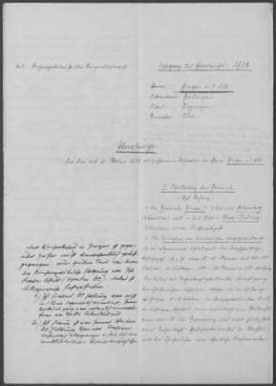 Gingen/Fils: Pfarrbericht 1938