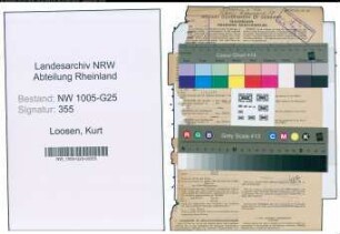 Entnazifizierung Kurt Loosen , geb. 07.07.1901 (Kaufmann)