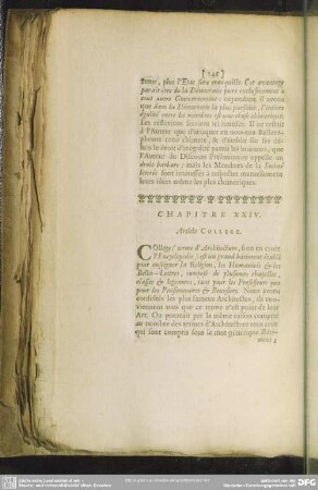 Chapitre XXIV. Article College