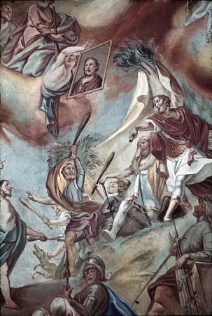 Martyrium und Himmelfahrt der Heiligen Sebastian und Agatha