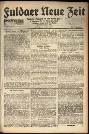 Ausgabe vom Freitag, den 24. März 1922.
