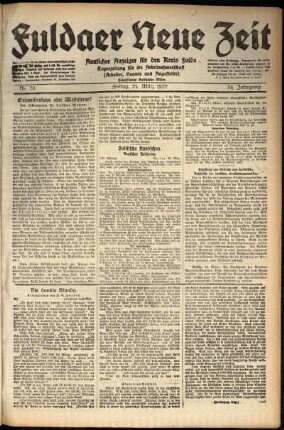 Ausgabe vom Freitag, den 24. März 1922.