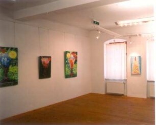 Ausstellung Ansgar Skiba. Verlockungen und Zipora Rafaelov. Kern-Or vom 12.4. - 1.6.2008. Raumaufnahme