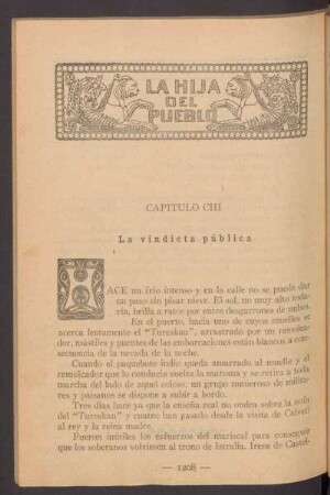 Capítulo CIII - La vindicta pública
