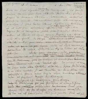 Brief von Rudolf Erich Raspe an Johann Matthias Gesner