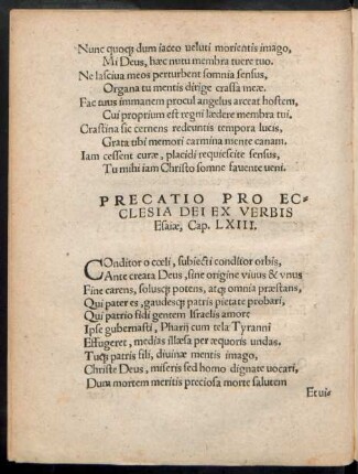 Precatio Pro Ecclesia Dei Ex Verbis Esaiae ...