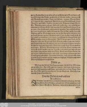 Von der Pestilentz und andern Kranckheiten.