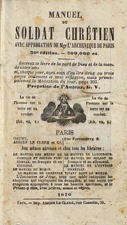 Manuel du soldat chrétien