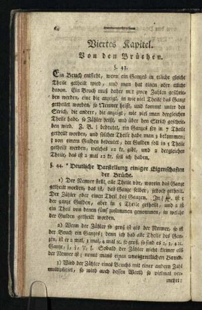 Viertes Kapitel: Von den Bruechen
