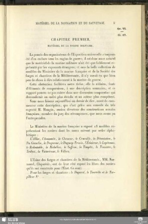 Chapitre Premier. Matériel De La Marine Militaire