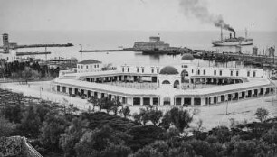 Nea Agora Markt und Hafen von Rhodos (HAPAG-Mittelmeerfahrt der Oceana Leonhardt 1929)