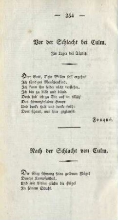 Vor der Schlacht bei Culm.