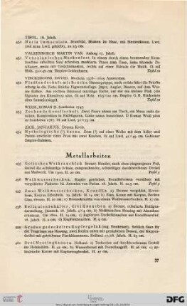 Metallarbeiten (Nr. 455-473)